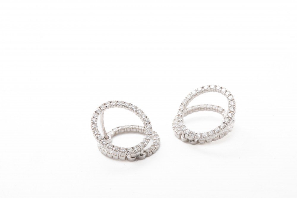 Aretes con diamantes