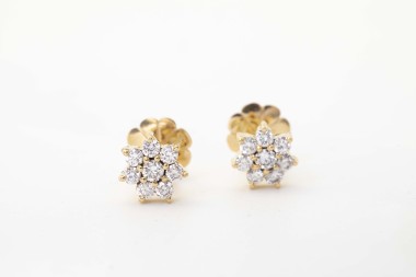 Rosetas medianas con diamantes