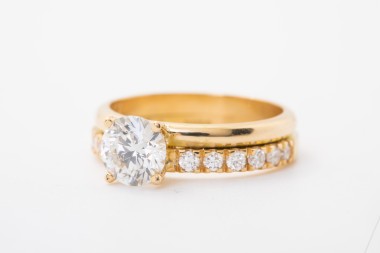 Anillo de compromiso con diamante 1.17Ct.