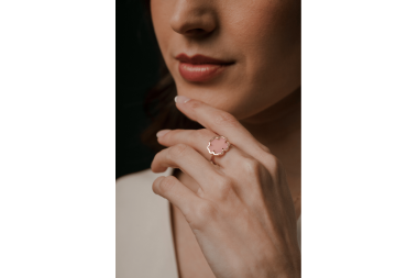 Anillo Qantu ópalo andino