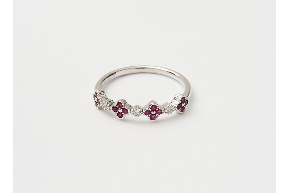 SORTIJA BRILLANTES Y RUBIES SORTIJA BRILLANTES Y RUBIES