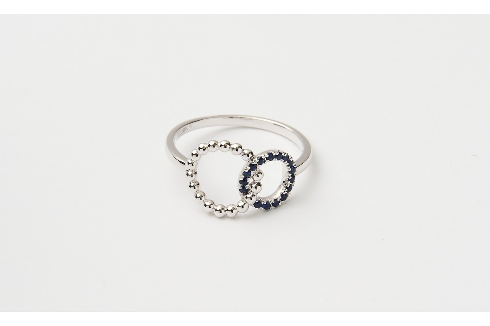 SORTIJA CON ZAFIROS