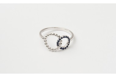 SORTIJA CON ZAFIROS