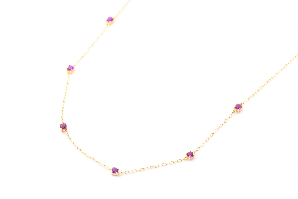 Choker con amatistas