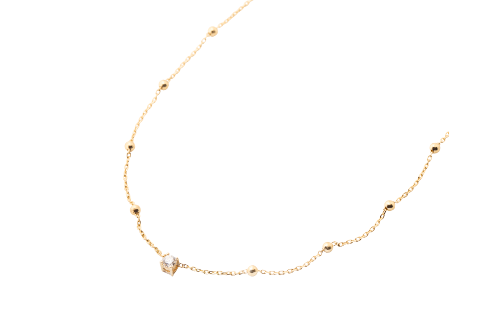 Collar punto de luz con bolitas