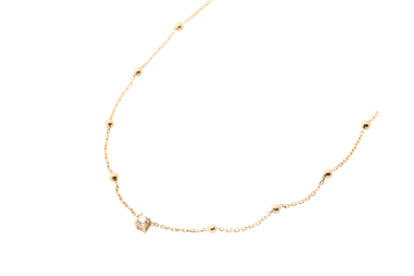 Collar punto de luz con bolitas