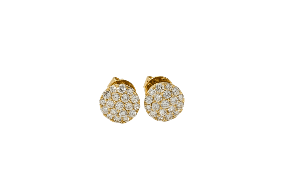 Aretes con diamantes