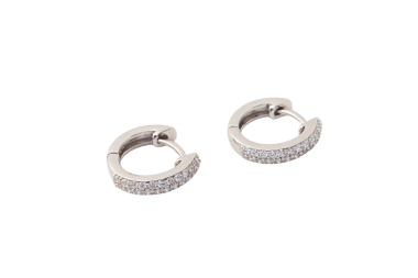 Argollas con diamantes