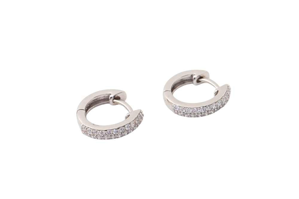 Argollas con diamantes