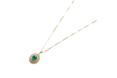 Collar con esmeralda