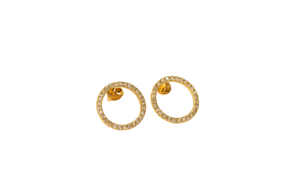 Aretes con brillantes