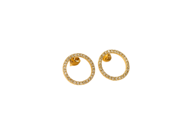 Aretes con brillantes