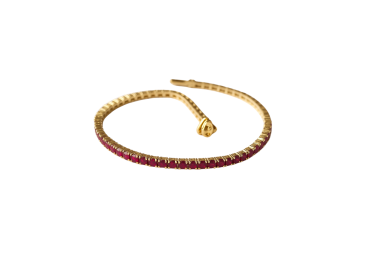 Pulsera tennis de rubies