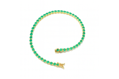 Tenis con esmeraldas