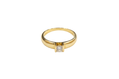 Anillo de compromiso con brillante de 0.19ct