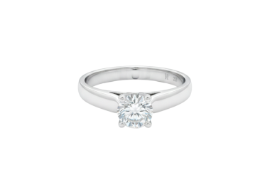 Anillo de compromiso con brillante de 0.40ct