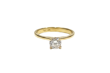 Anillo de compromiso con brillante de 0.51ct