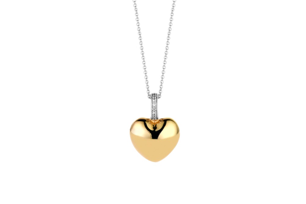 Ti Sento - Heart necklace with pendant