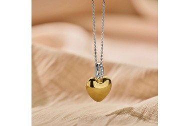 Ti Sento - Heart necklace with pendant