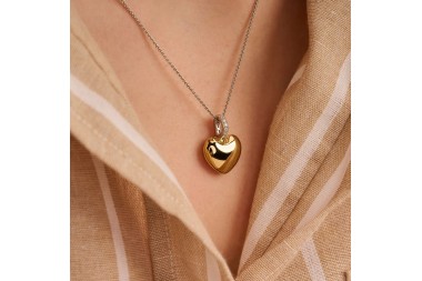 Ti Sento - Heart necklace with pendant