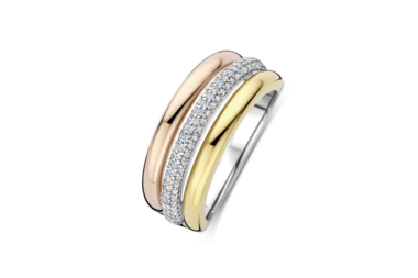 Ti Sento - Tricolor Zirconia Ring