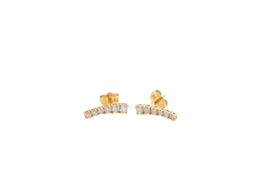 Aretes con brillantes