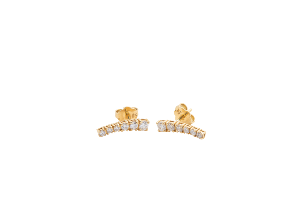 Aretes con brillantes