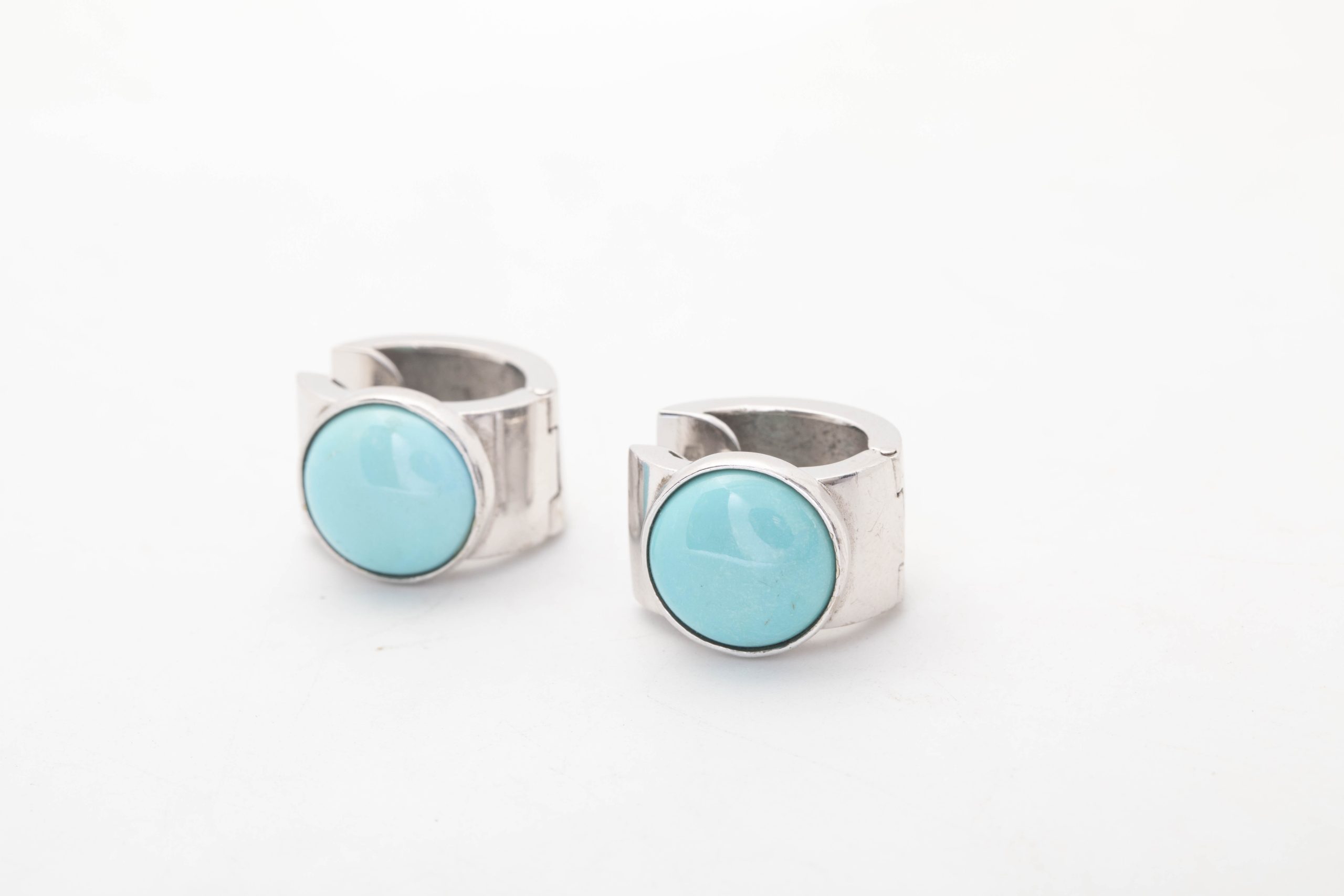 Aretes con turquesas