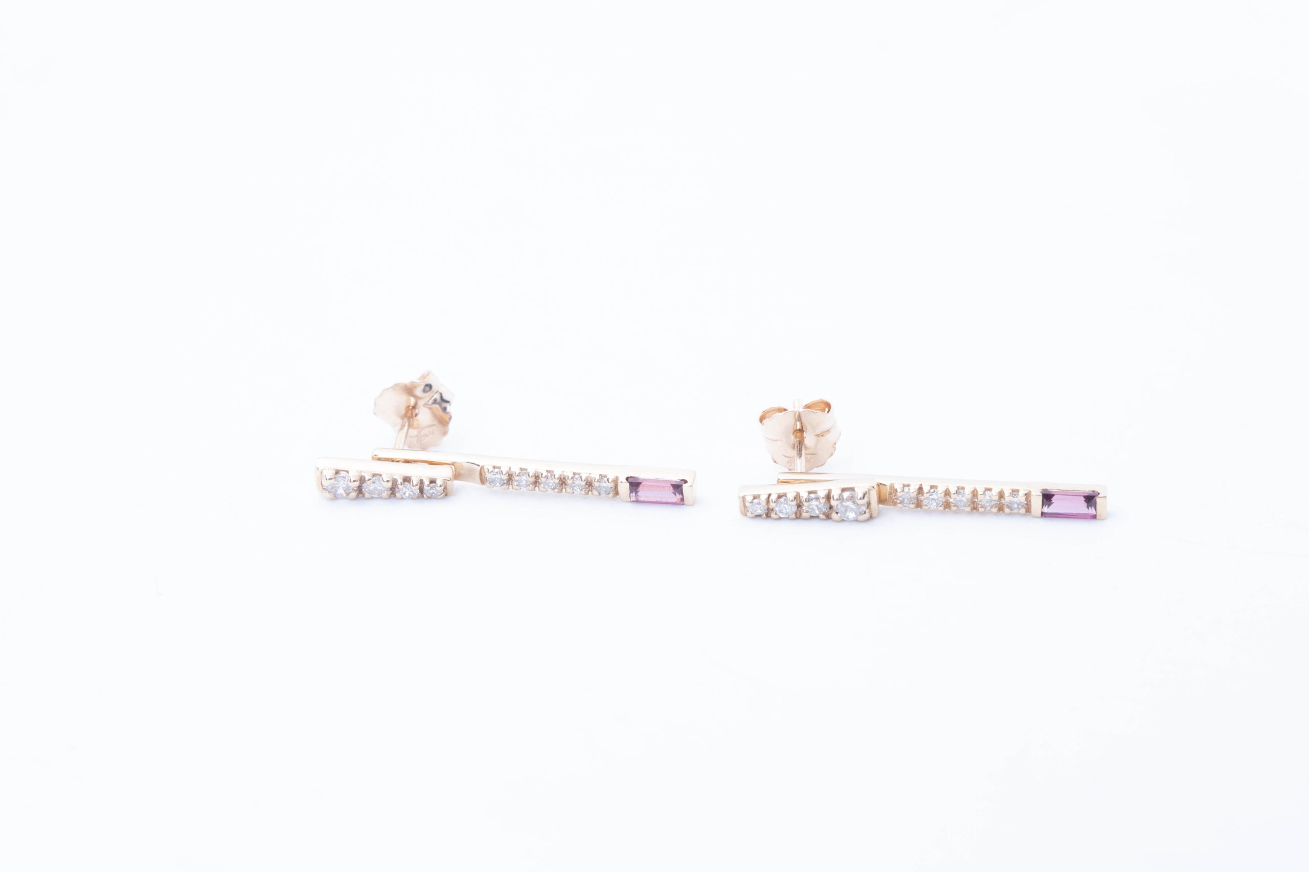 Aretes 3 en 1 con rodalitas