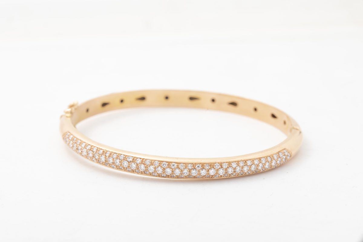 Pulsera aro con diamantes