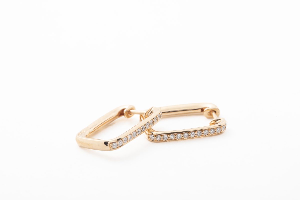 Argollas con diamantes