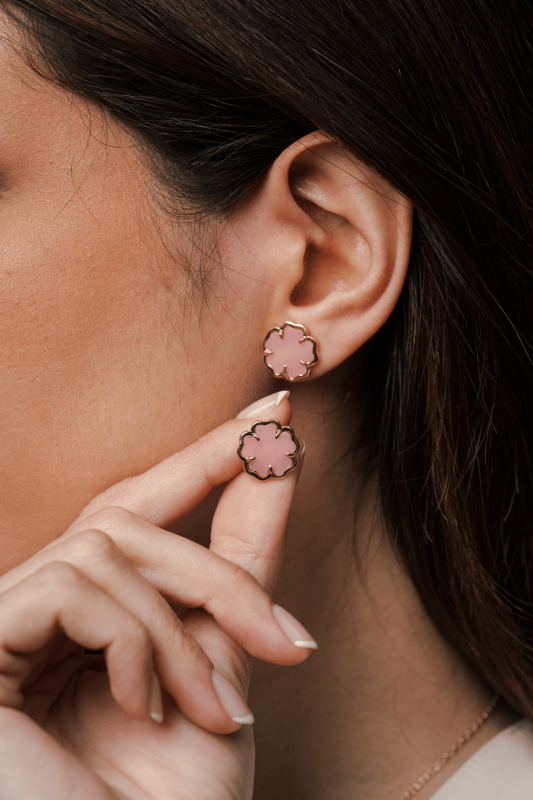 Aretes Qantu ópalo andino