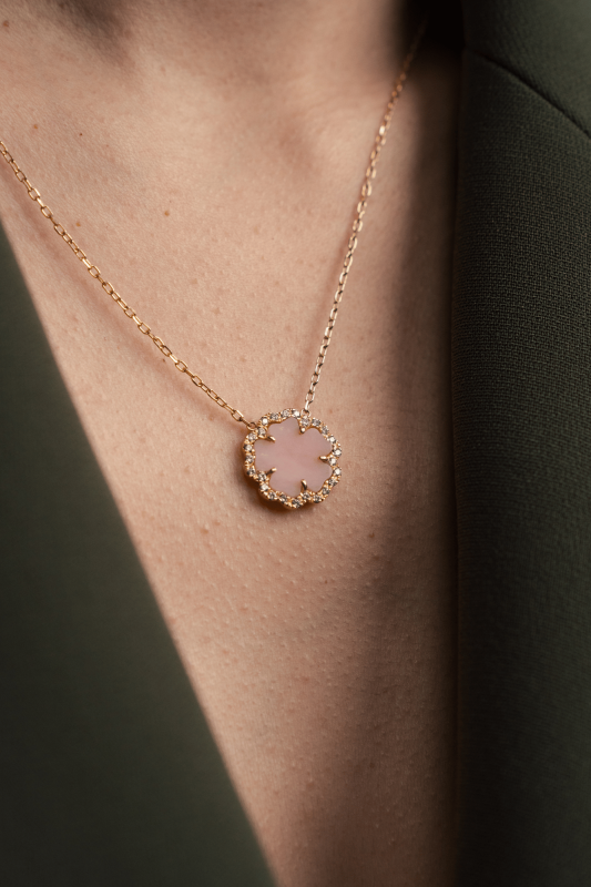 Collar Qantu con diamantes