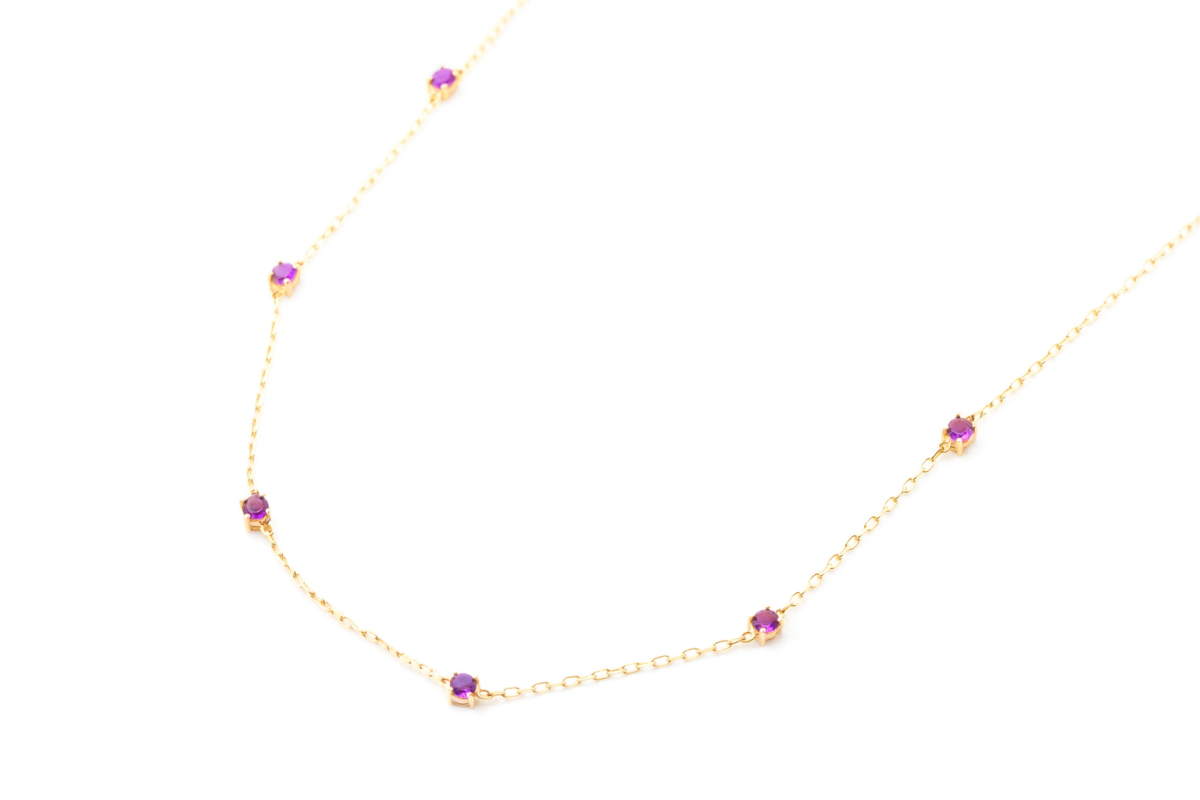 Choker con amatistas