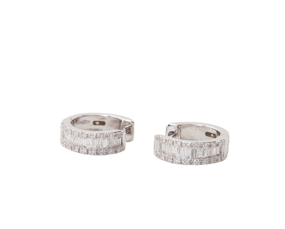 Argollas con diamantes