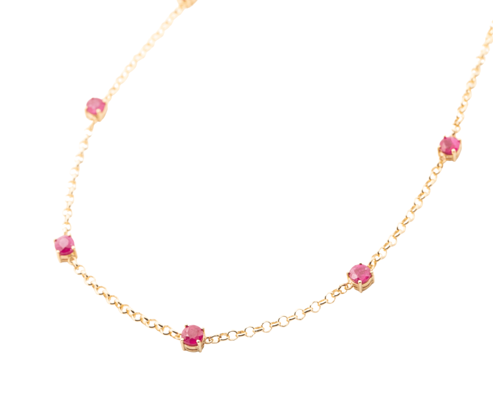 Choker con rubís