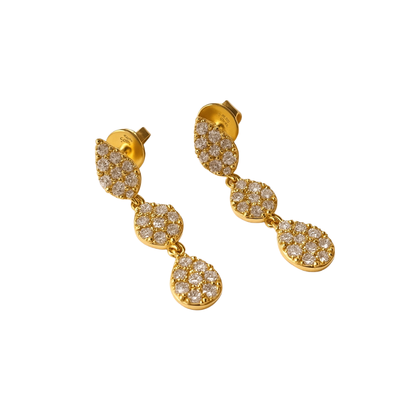 Aretes con brillantes