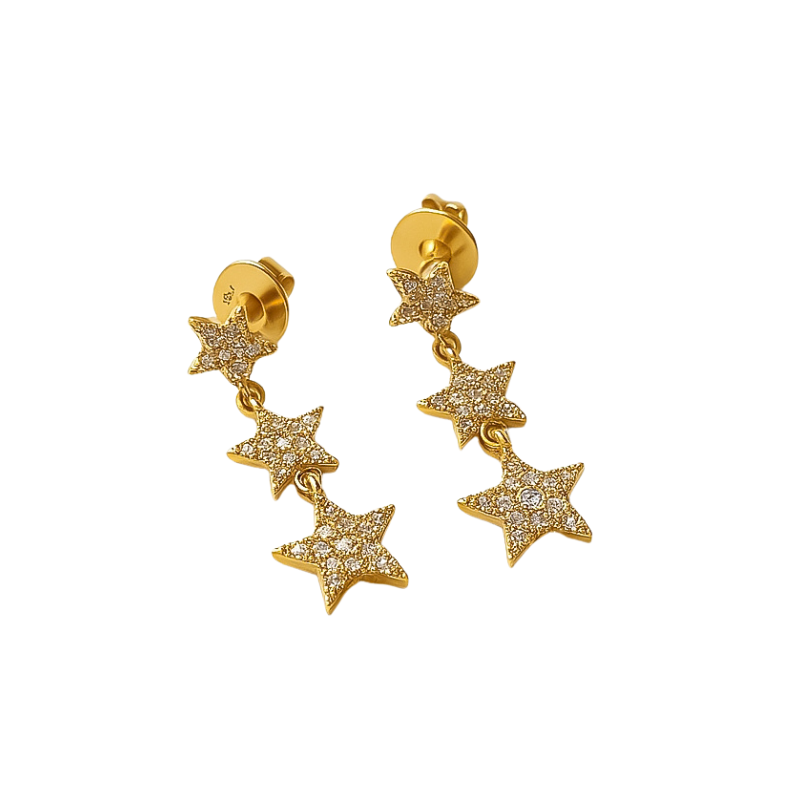 Aretes con brillantes
