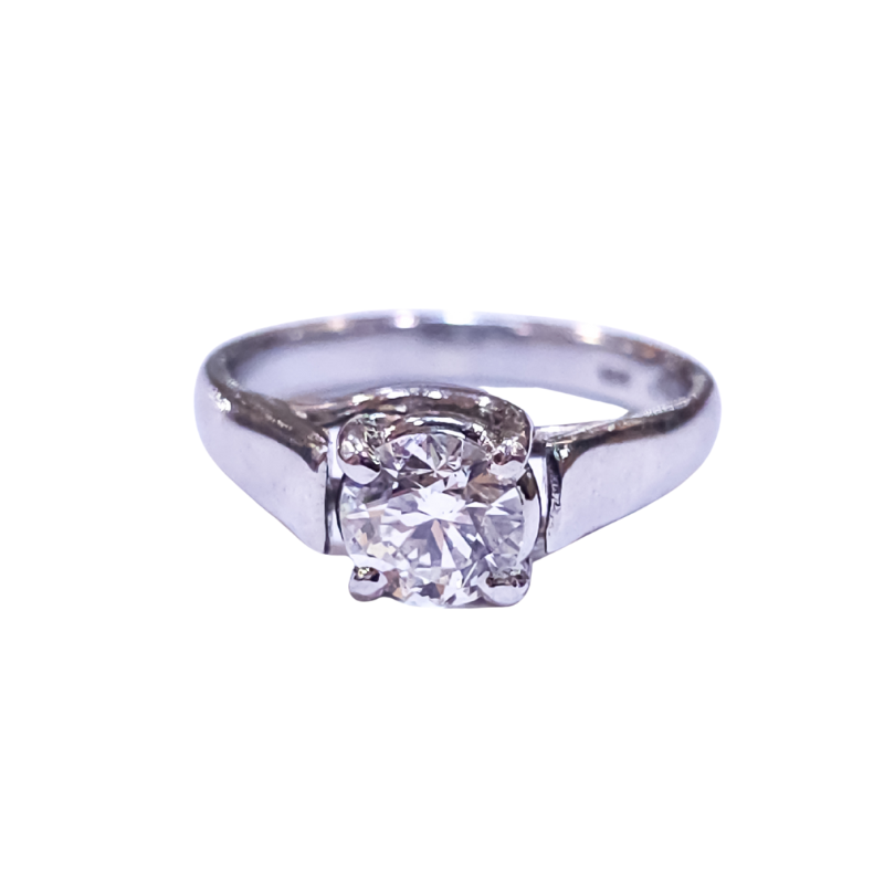 Anillo de compromiso con brillante de 1ct