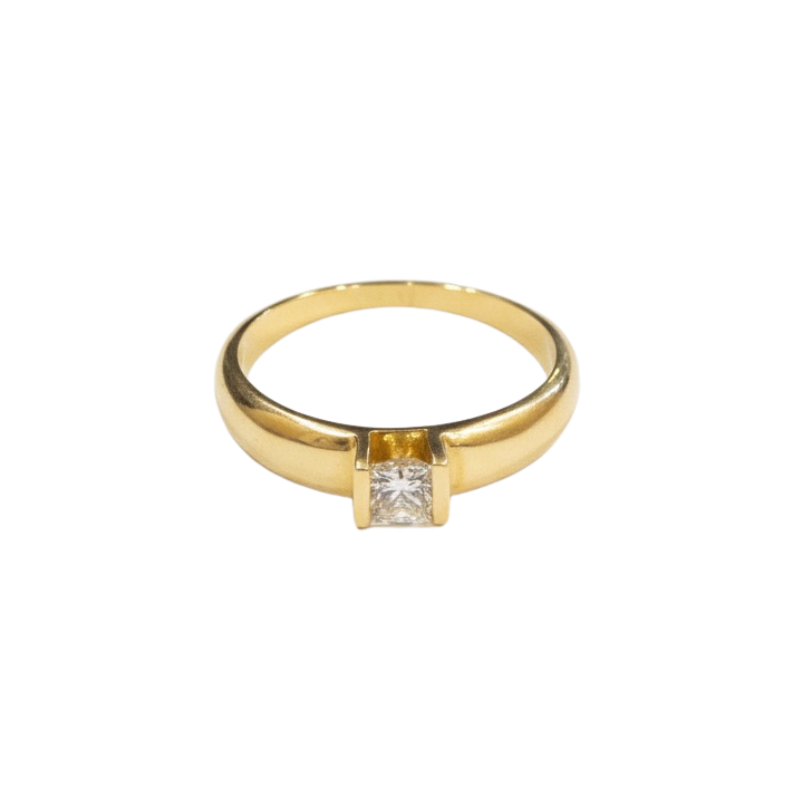 Anillo de compromiso con brillante de 0.19ct