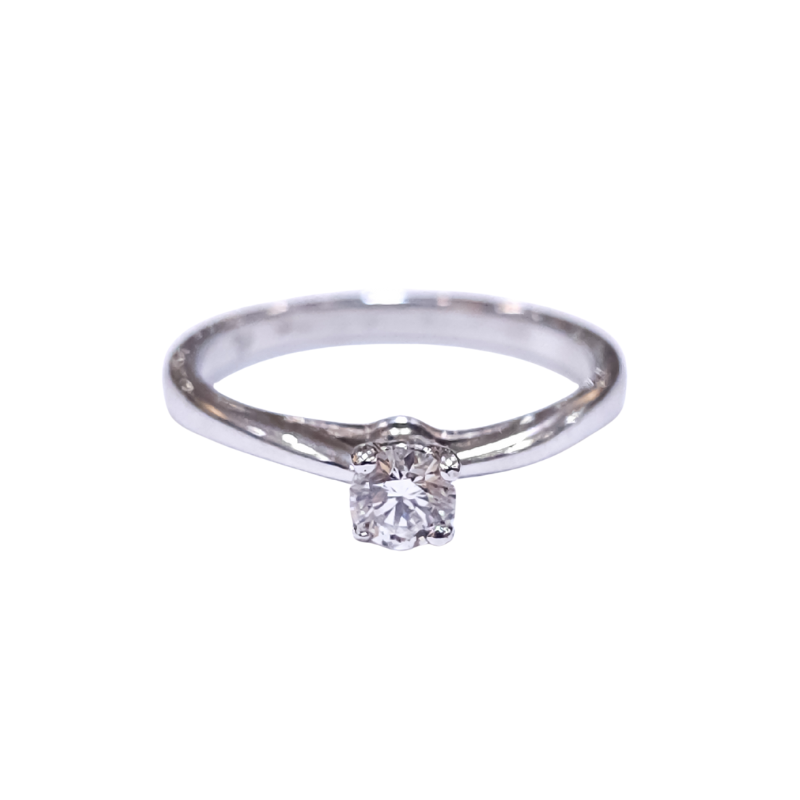Anillo de compromiso con brillante de 0.27ct