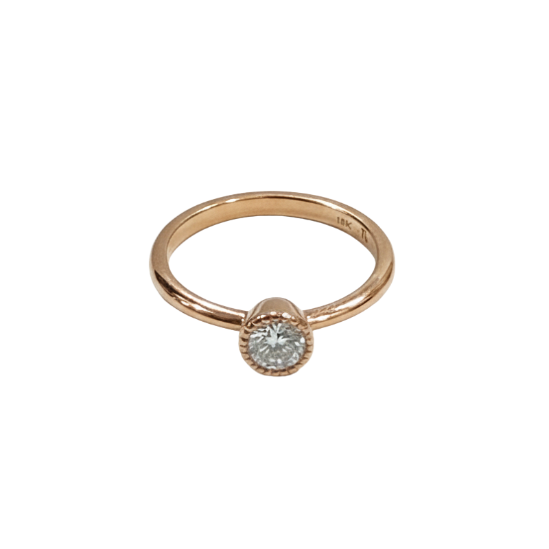 Anillo de compromiso con brillante 0.37ct