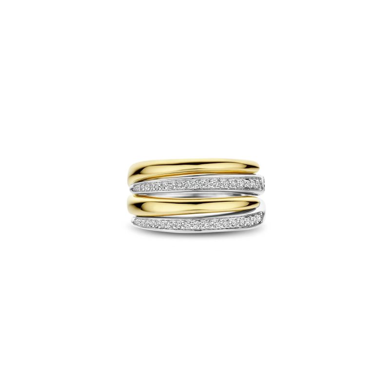 Ti Sento - Bold Zirconia Layered Ring