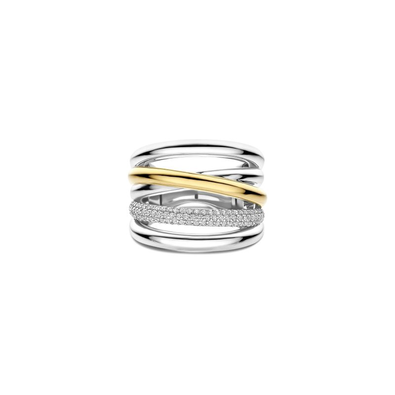 Ti Sento - Zirconia Structure Ring - L model