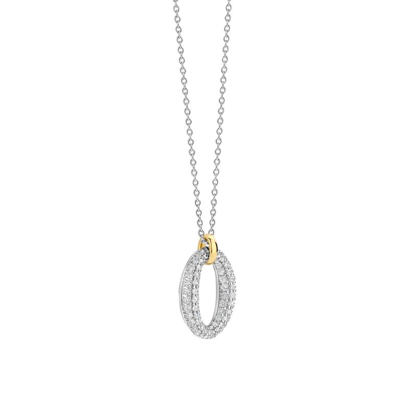 Ti Sento - Classic Soft Oval Zirconia Necklace