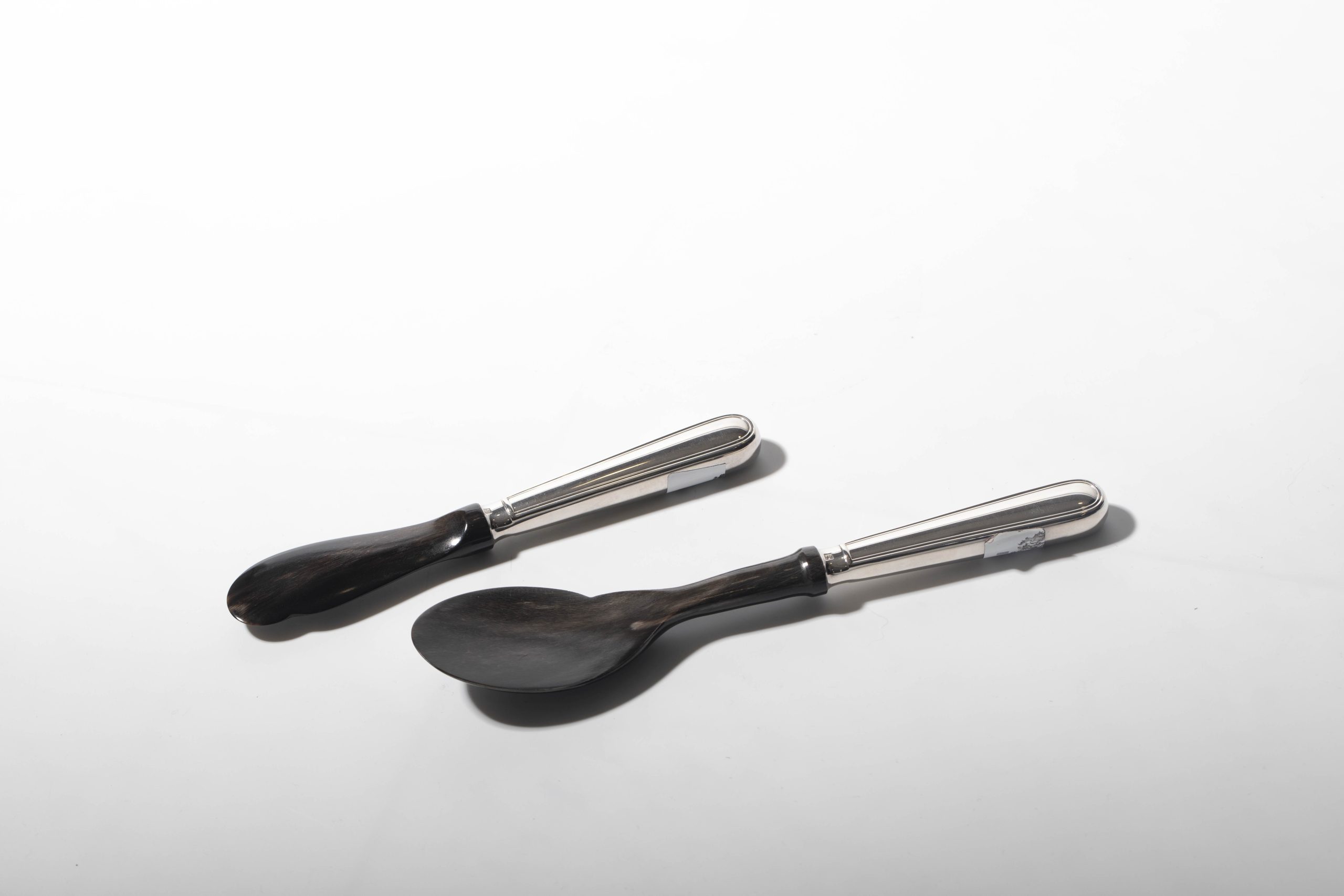 CUCHARA Y CUCHILLO PARA CAVIAR CUERNO CHRISTOFLE