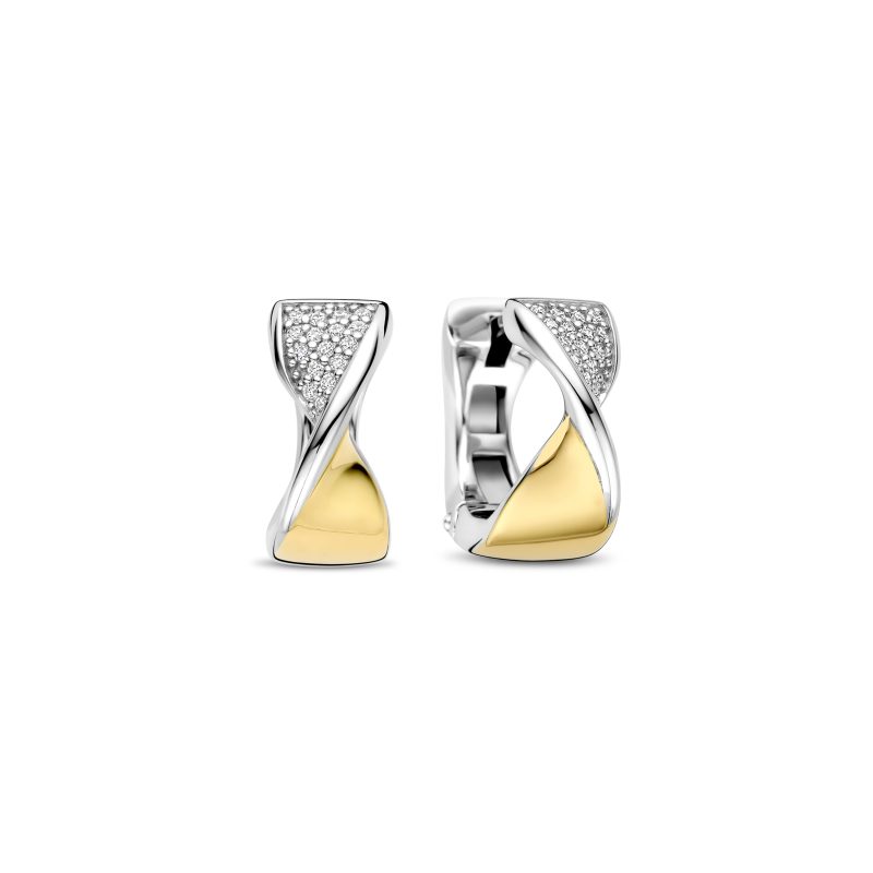 Ti Sento - Twisted Zirconia Hoops
