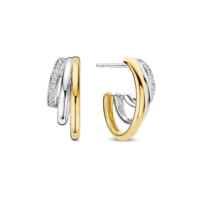 Ti Sento - Zirconia Structure Earrings