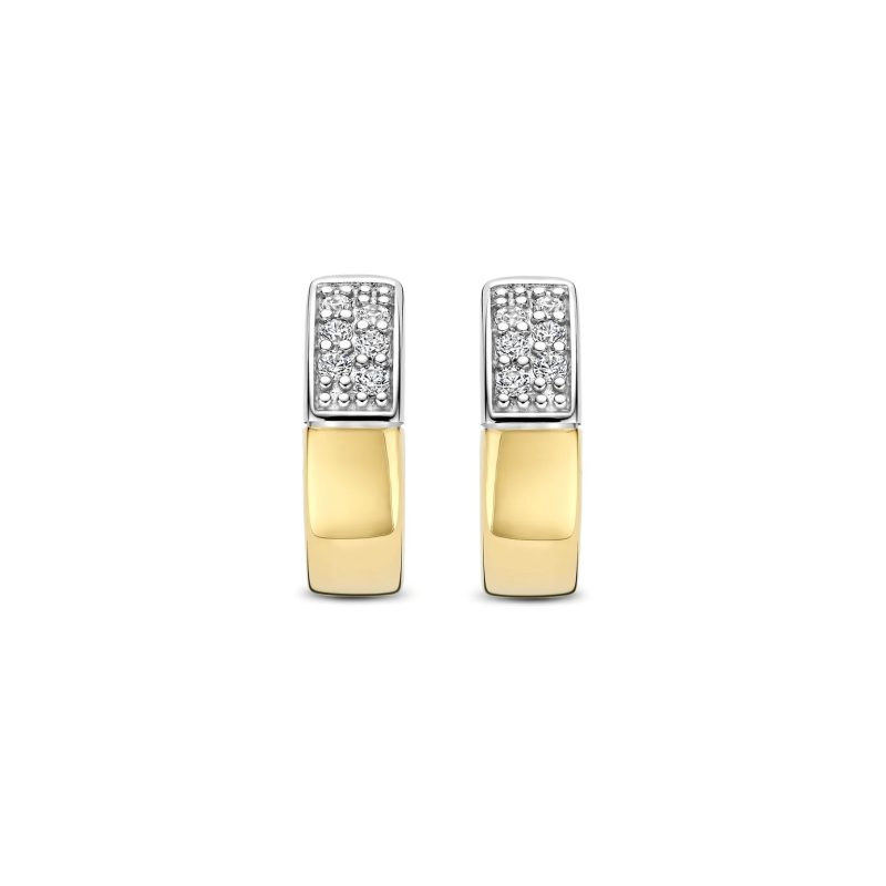 Ti Sento - Contrast Zirconia Hoops