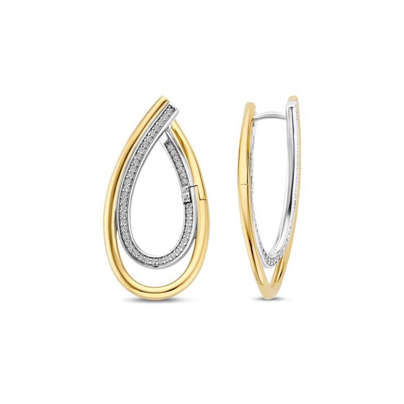 Ti Sento - Organic Zirconia Earrings